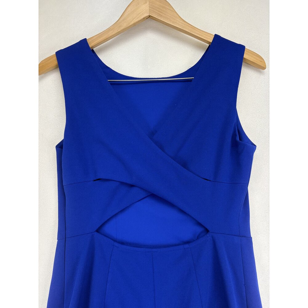 Betsey Johnson Cobalt Blue Sheath Midi Dress Size 6 - Picture 8 of 12